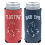 Wholesale-Boston Red Sox colored heather 12 oz Slim Can Cooler