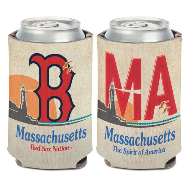 Wholesale-Boston Red Sox state plate Can Cooler 12 oz.