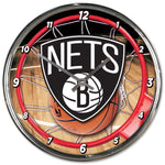 Wholesale-Brooklyn Nets Chrome Clock