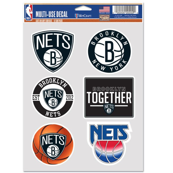 Wholesale-Brooklyn Nets Multi Use 6 fan pack