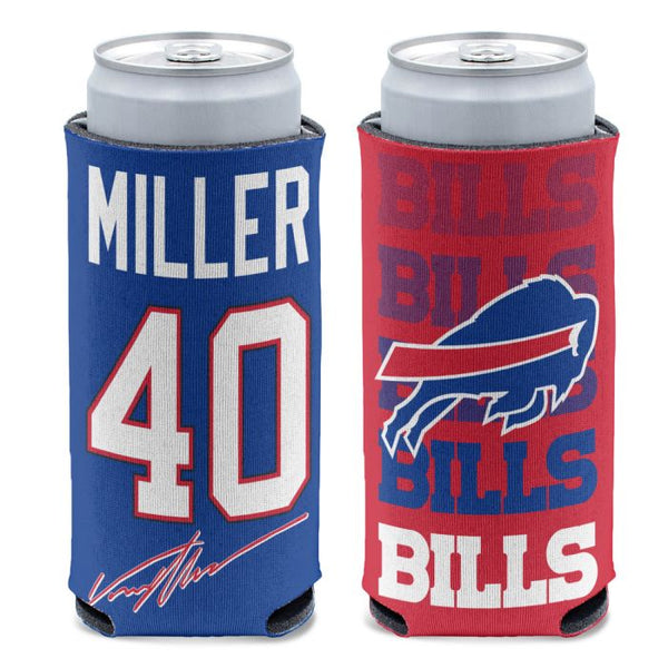 Wholesale-Buffalo Bills 12 oz Slim Can Cooler Von Miller