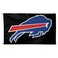 Wholesale-Buffalo Bills Black background Flag - Deluxe 3' X 5'