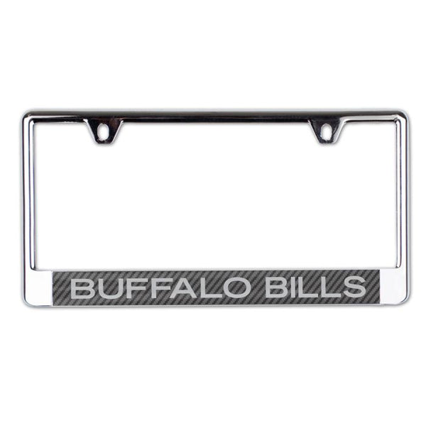 Wholesale-Buffalo Bills CARBON Lic Plate Frame B/O Printed