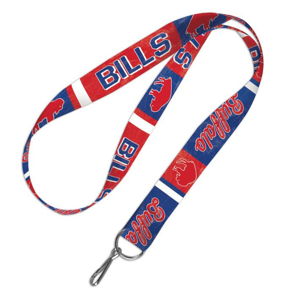 Wholesale-Buffalo Bills / Classic Logo RETRO Lanyard 1"