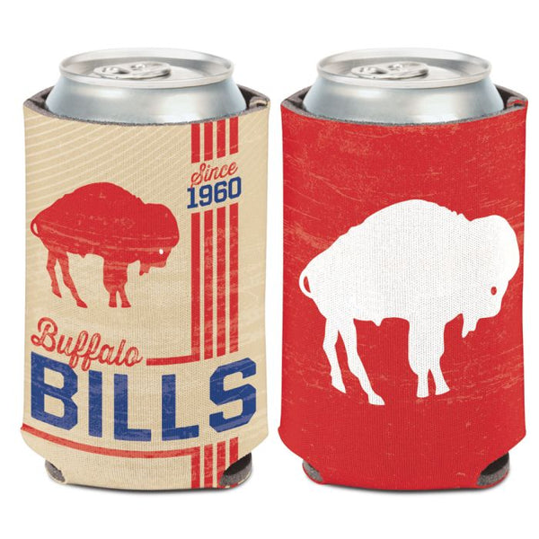 Wholesale-Buffalo Bills / Classic Logo Vintage Can Cooler 12 oz.