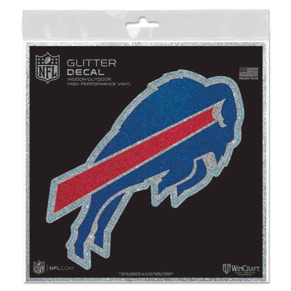 Wholesale-Buffalo Bills Decal Glitter 6" x 6"