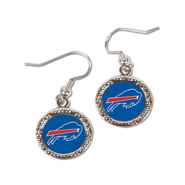 Wholesale-Buffalo Bills Earrings Jewelry Carded Round