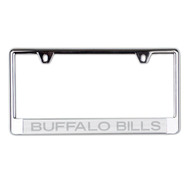 Wholesale-Buffalo Bills FROSTED Lic Plate Frame B/O Printed