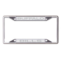 Wholesale-Buffalo Bills FROSTED Lic Plt Frame S/L Printed