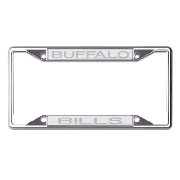 Wholesale-Buffalo Bills FROSTED Lic Plt Frame S/L Printed