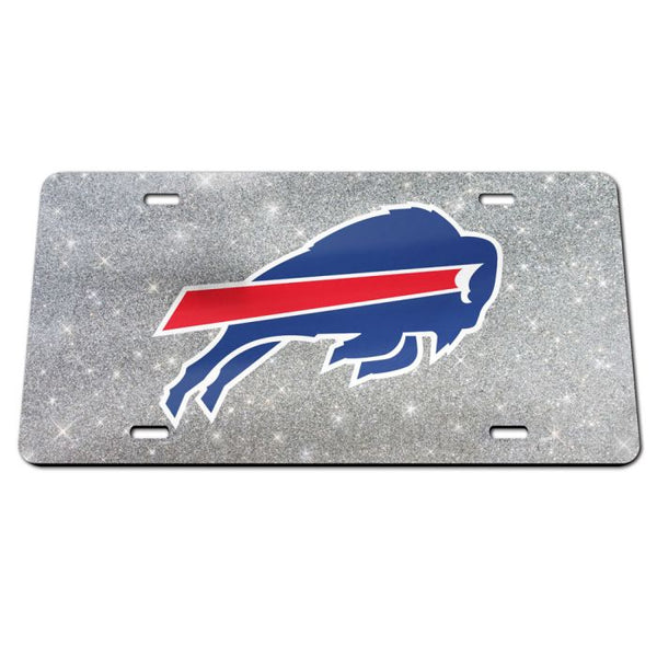 Wholesale-Buffalo Bills GLITTER BACKGROUND Acrylic Classic License Plates