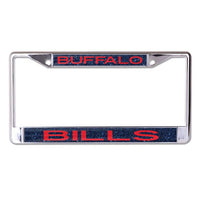 Wholesale-Buffalo Bills GLITTER BACKGROUND Lic Plt Frame S/S Printed