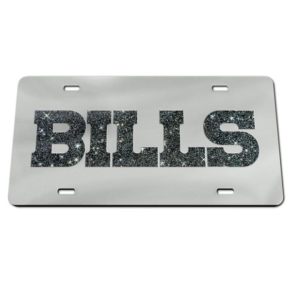 Wholesale-Buffalo Bills GLITTER LETTERS Acrylic Classic License Plates