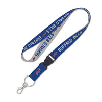 Wholesale-Buffalo Bills Heather Lanyard w/detachable buckle 1"