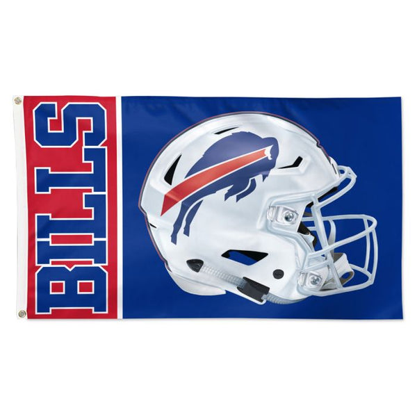 Wholesale-Buffalo Bills Helmet Flag - Deluxe 3' X 5'