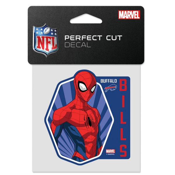 Wholesale-Buffalo Bills / Marvel (C) 2021 Marvel Perfect Cut Color Decal 4" x 4"