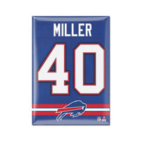 Wholesale-Buffalo Bills Metal Magnet 2.5" x 3.5" Von Miller