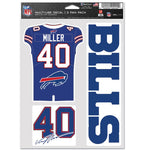 Wholesale-Buffalo Bills Multi Use 3 fan pack Von Miller