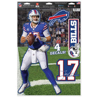 Wholesale-Buffalo Bills Multi-Use Decal 11" x 17" Josh Allen