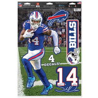 Wholesale-Buffalo Bills Multi-Use Decal 11" x 17" Stefon Diggs