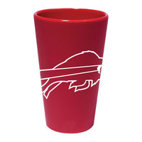 Wholesale-Buffalo Bills Red 16 oz Silicone Pint Glass