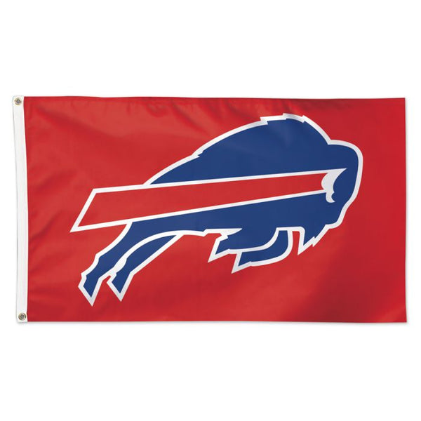 Wholesale-Buffalo Bills Red background Flag - Deluxe 3' X 5'