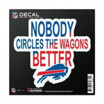 Wholesale-Buffalo Bills SLOGAN All Surface Decal 6" x 6"