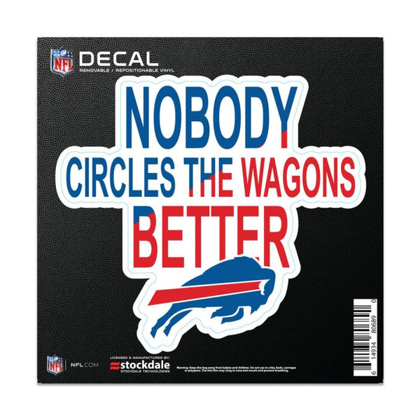 Wholesale-Buffalo Bills SLOGAN All Surface Decal 6" x 6"