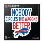 Wholesale-Buffalo Bills SLOGAN Outdoor Magnets 6" x 6"