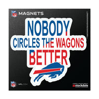 Wholesale-Buffalo Bills SLOGAN Outdoor Magnets 6" x 6"