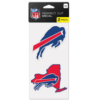 Wholesale-Buffalo Bills STATE SHAPE Perfect Cut Decal Set of two 4"x4"