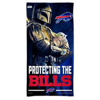 Wholesale-Buffalo Bills / Star Wars Mandalaorian Spectra Beach Towel 30" x 60"