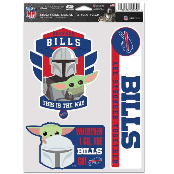 Wholesale-Buffalo Bills / Star Wars Mandalorian Multi Use 3 Fan Pack