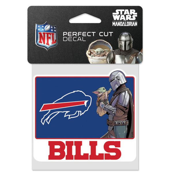 Wholesale-Buffalo Bills / Star Wars Mandalorian Perfect Cut Color Decal 4" x 4"