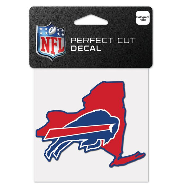 Wholesale-Buffalo Bills State Shaped Perfect Cut Color Decal 4" x 4"