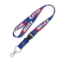 Wholesale-Buffalo Bills Tie Dye Lanyard w/detachable buckle 1"