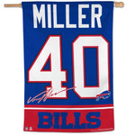 Wholesale-Buffalo Bills Vertical Flag 28" x 40" Von Miller