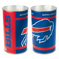 Wholesale-Buffalo Bills Wastebasket - tapered 15"H