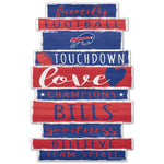 Wholesale-Buffalo Bills Wood Sign 11" x 17" 1/4" thick