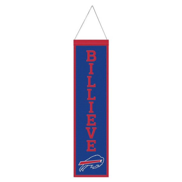 Wholesale-Buffalo Bills Wool Banner 8" x 32"