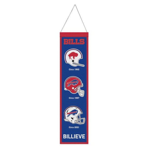 Wholesale-Buffalo Bills Wool Banner 8" x 32"