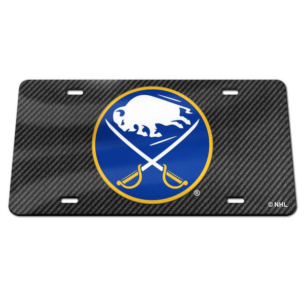 Wholesale-Buffalo Sabres CARBON Specialty Acrylic License Plate