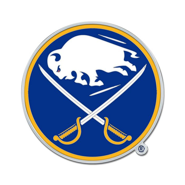 Wholesale-Buffalo Sabres Colored Chrome Free Form Auto Emblem