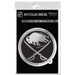 Wholesale-Buffalo Sabres Decal Metallic 3" x 5"