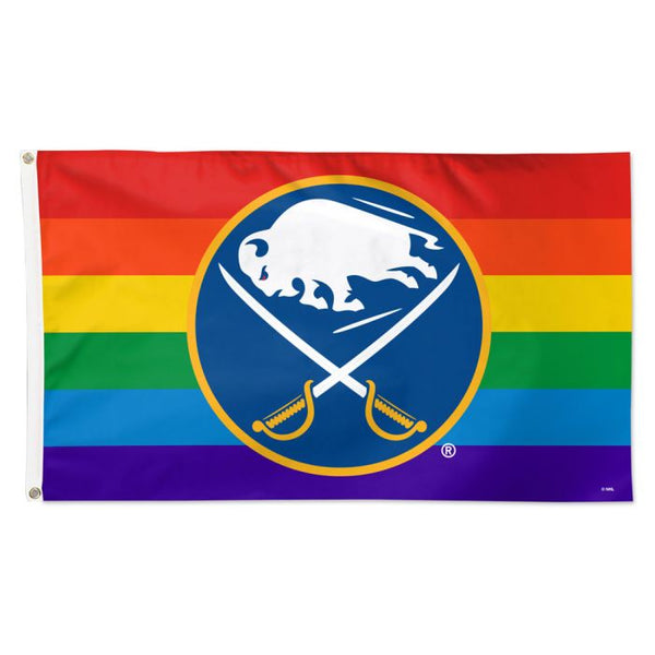 Wholesale-Buffalo Sabres PRIDE Flag - Deluxe 3' X 5'