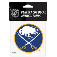 Wholesale-Buffalo Sabres Perfect Cut Color Decal 4" x 4"