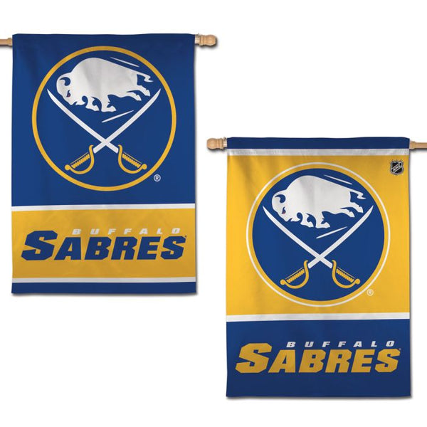 Wholesale-Buffalo Sabres Vertical Flag 2 Sided 28" x 40"