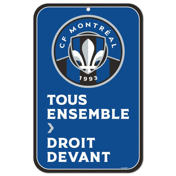 Wholesale-CF Montreal Plastic Sign 11" x 17"