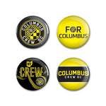 Wholesale-COLUMBUS CREW Button 4 Pack 1 1/4" Rnd