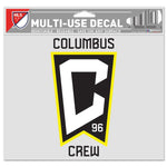 Wholesale-COLUMBUS CREW Multi-Use Decal -Clear Bckrgd 5" x 6"